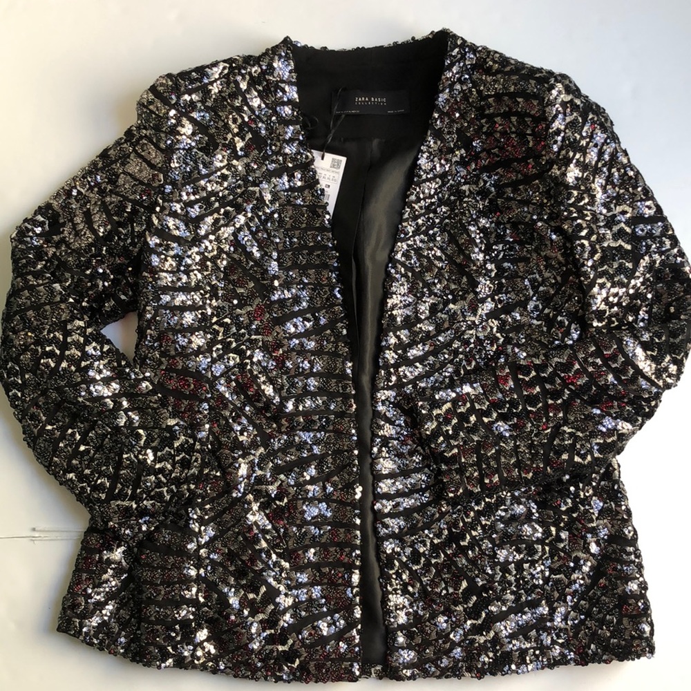 Zara Sequin Blazer